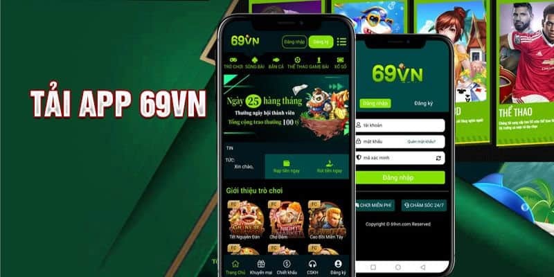 Chú ý sử dụng đúng link tải app 69VN